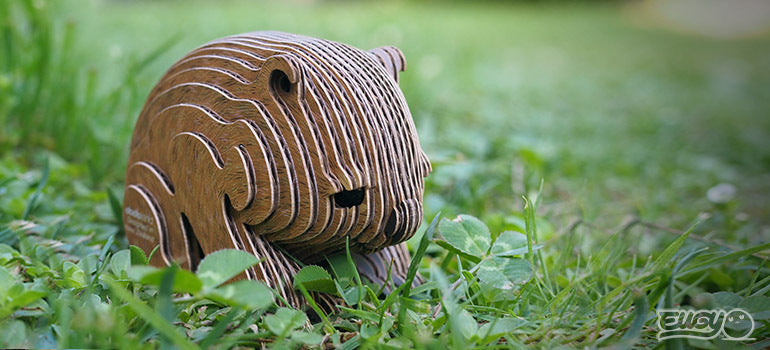 Eugy 3D Paper Model: Wombat