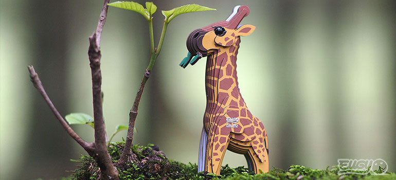 Eugy 3D Paper Model: Giraffe