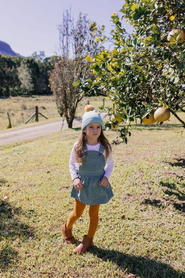 Acorn kids: Lemon Merino Beanie