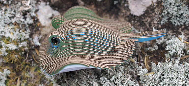 Eugy 3D Paper Model: Stingray