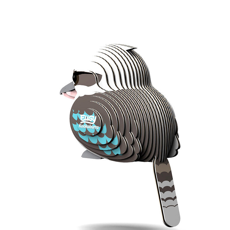 Eugy 3D Paper Model: Kookaburra