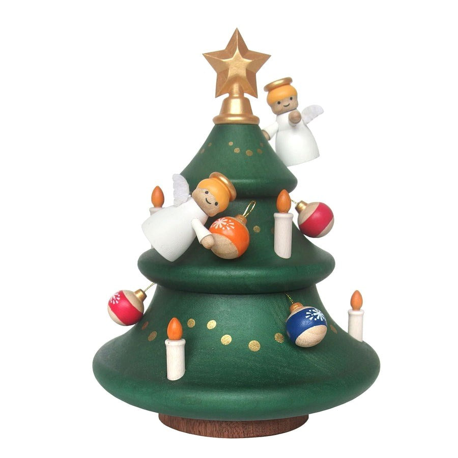 Music Box Angels Decorating Tree