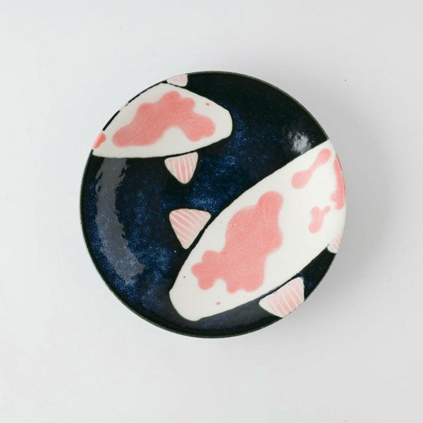Awasaka Aizome Koi Carp Medium Plate