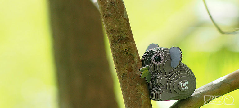 Eugy 3D Paper Model: Koala