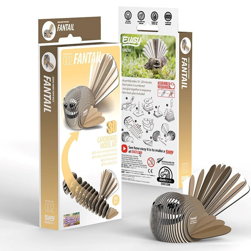 Eugy 3D Paper Model: Fantail