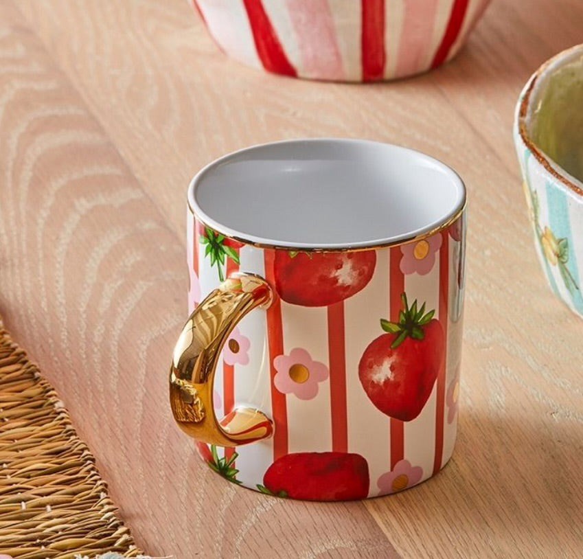 Carla Dinnage Designs: Frutti Bloom Strawberry Mug