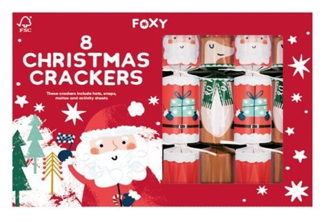 Celebration Crackers Santa & Reindeer Deluxe Crackers - 8 Pack