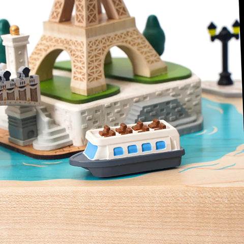 Music Box City Wooden Paris