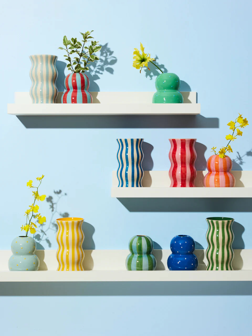 Jones & Co: Palma Yellow Strip Vase