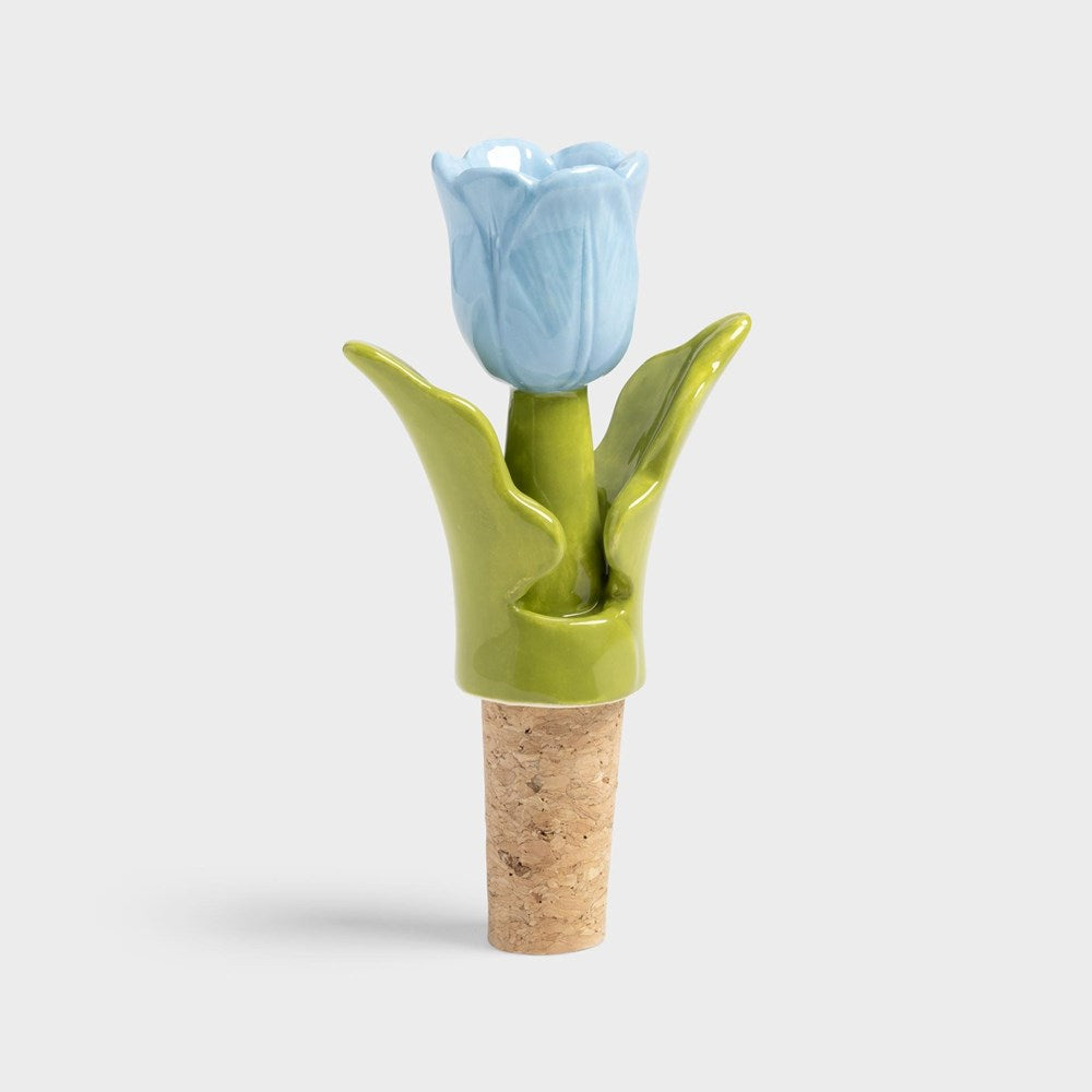 &klevering: Bottle stopper tulip Blue