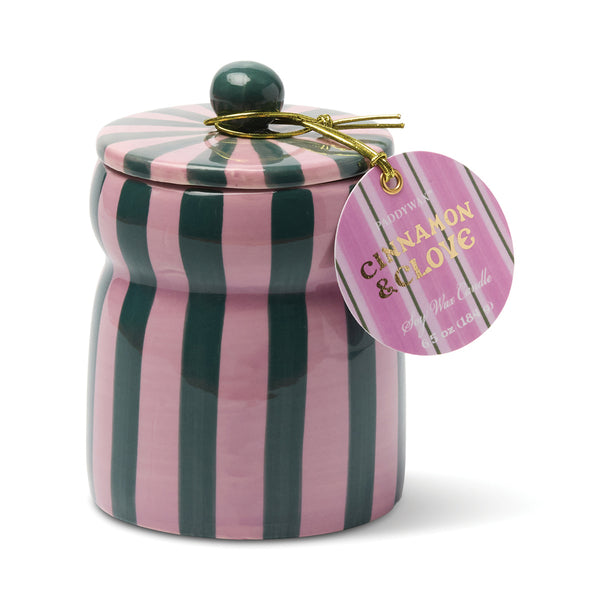 Paddywax Christmas Cabana Candle With Lid - Cinnamon & Clove
