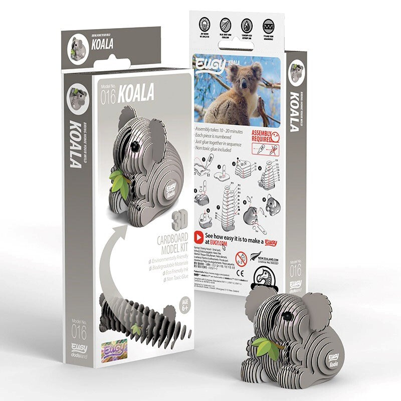 Eugy 3D Paper Model: Koala