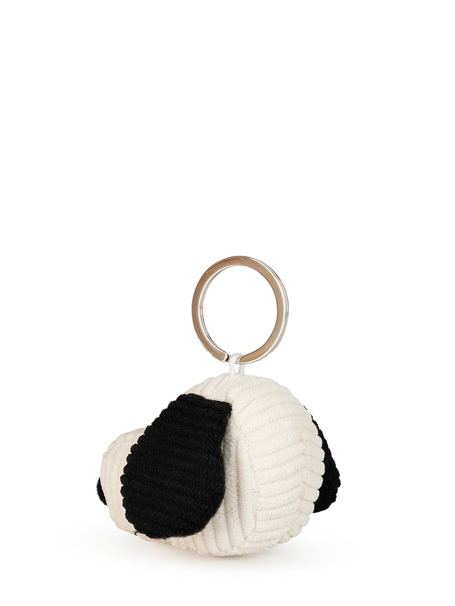 Bon Ton Toys: Snoopy Head Corduroy Cream keychain