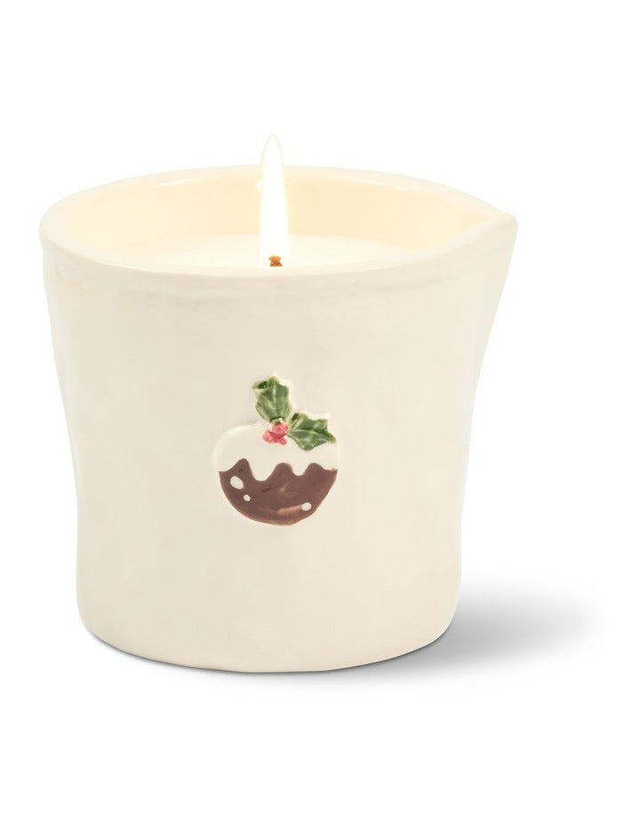 Paddywax Bistro Ceramic Candle - Christmas Pudding