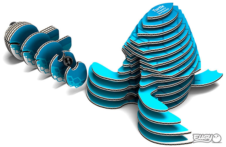 Eugy 3D Paper Model: Turtle