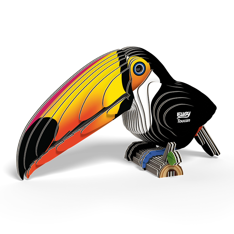 Eugy 3D Paper Model: Toucan