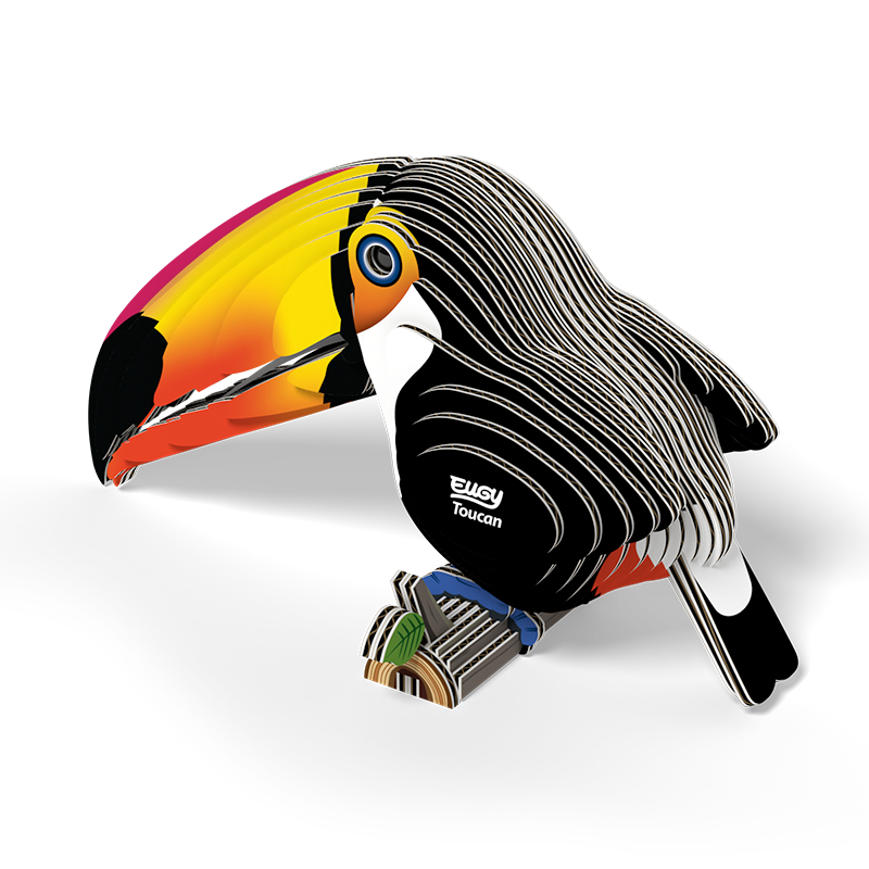Eugy 3D Paper Model: Toucan