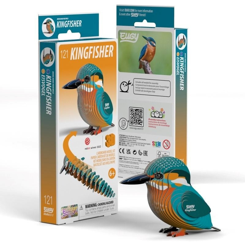 EUGY 3D Paper Model: Kingfisher