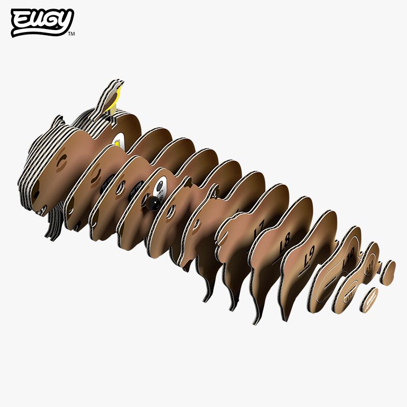 EUGY 3D Paper Model: Capybara