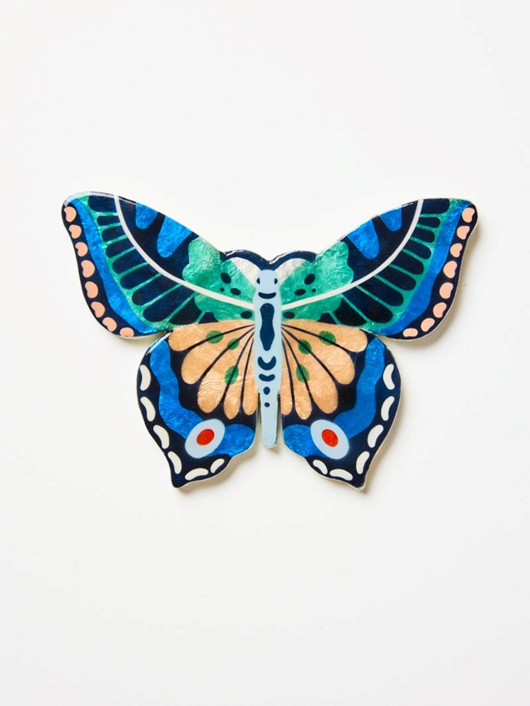 Jones & Co: Canopy Butterfly Blue Wall Art