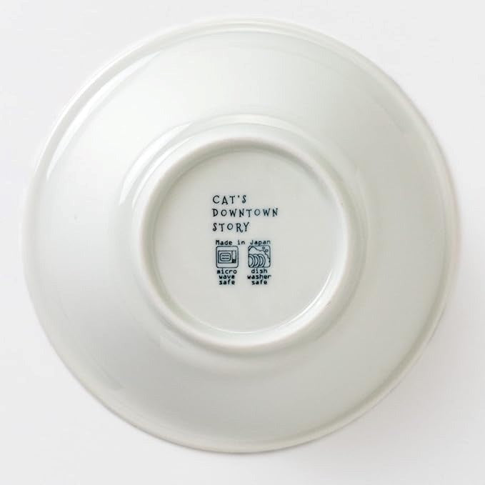 Awasaka: Downtown Cats - Shallow Bowl Red