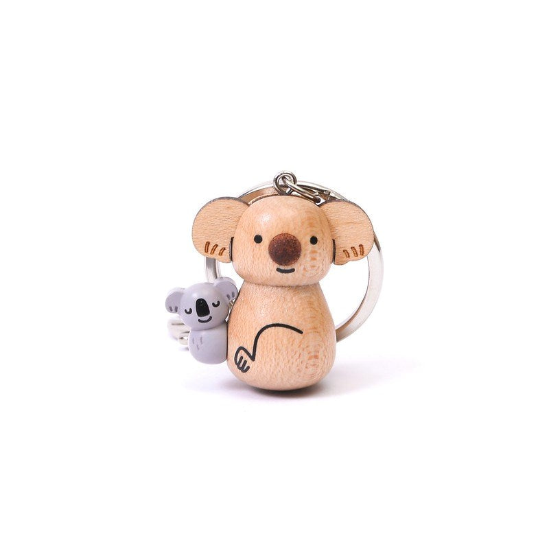 Wooderful Life: Wooden Keychain Koala