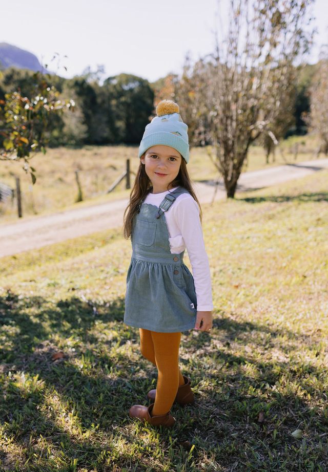 Acorn kids: Lemon Merino Beanie