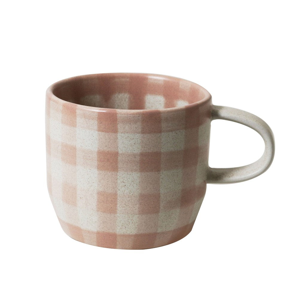 Robert Gordon - Soft Terracotta Check Mug / Cat's Pyjamas
