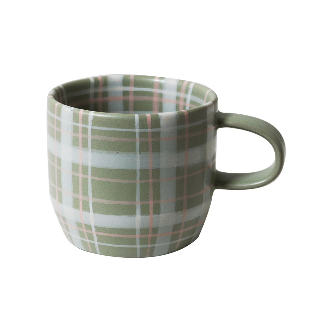 Robert Gordon - Sage & Blush Check Mug / Cat's Pyjamas