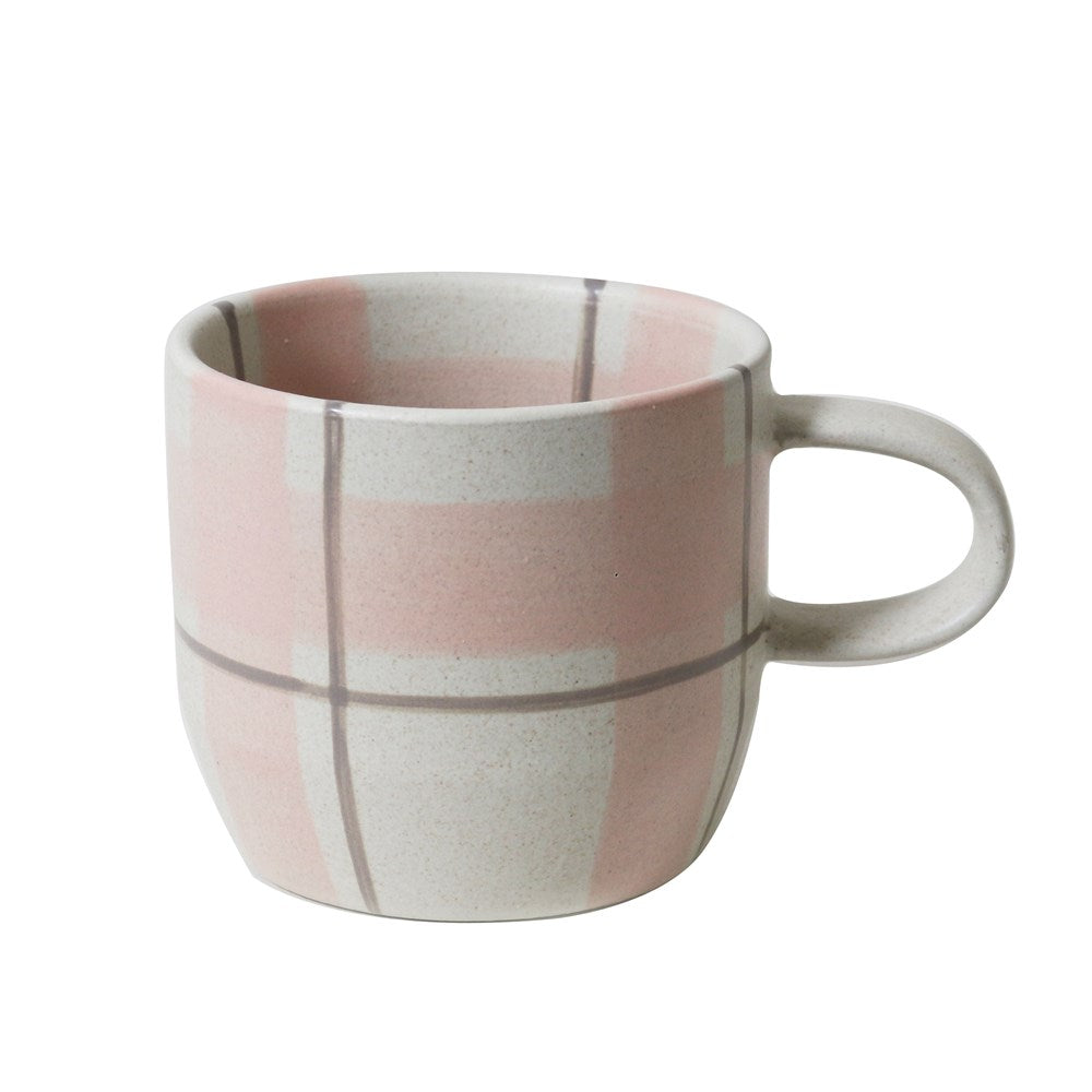 Robert Gordon - Blush & Grey Check Mug / Cat's Pyjamas