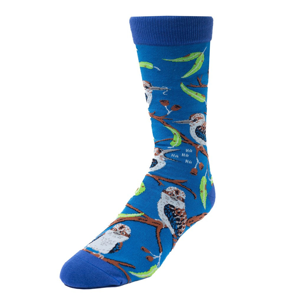 Spencer Flynn: Kookaburra Birds "Hoohoohahahahaha!" Mens Socks