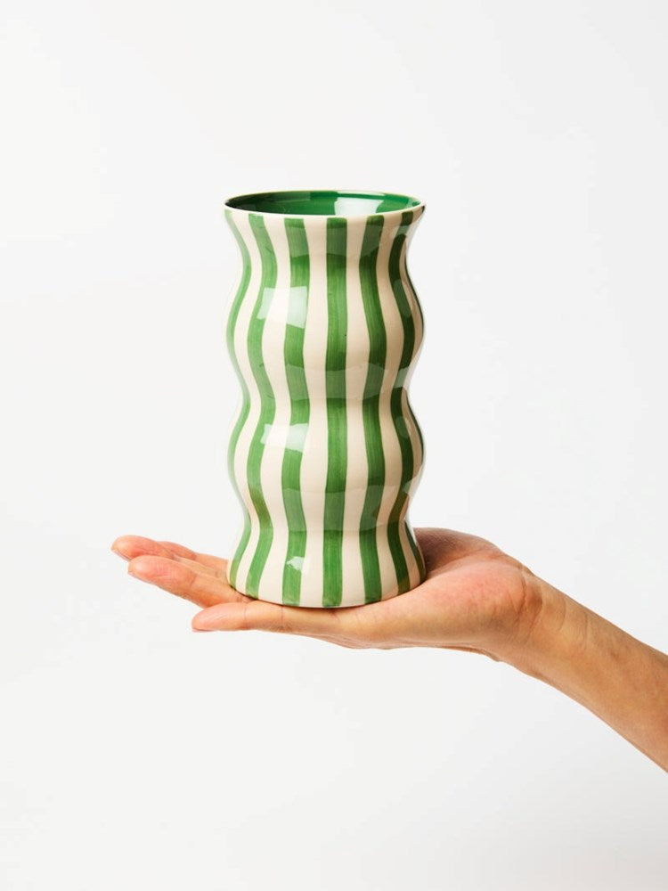Jones & Co: Palma Green Strip Vase