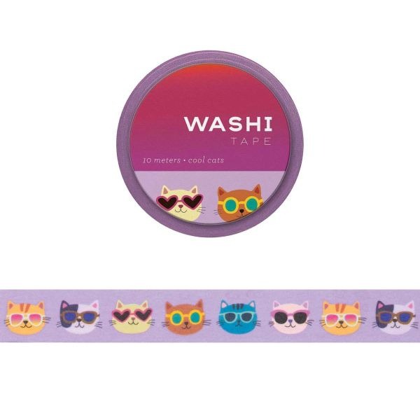 Girl Of All Work Washi Tape - Cool Cats