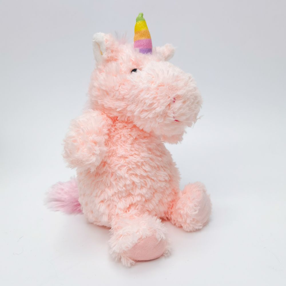 Urban Products Curly Unicorn Soft Toy - Pink & Red