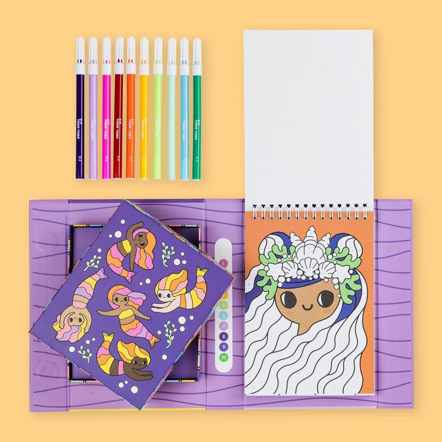 Tiger Tribe: Colour by Numbers - Mermaids and Friends