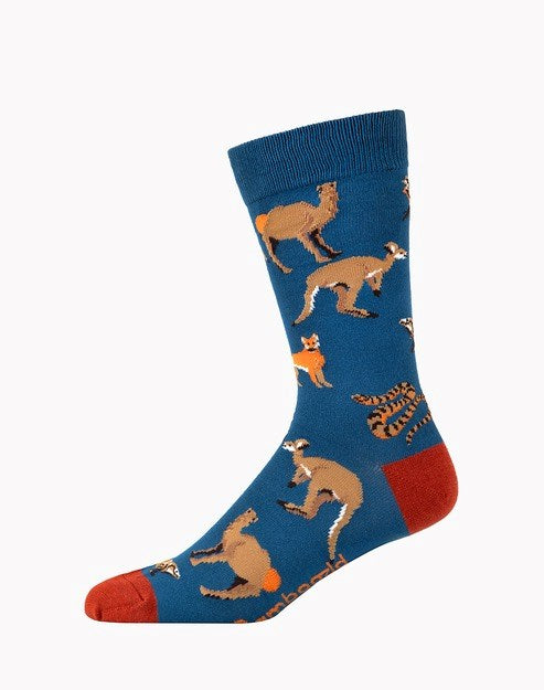 Bamboozld: Mens Outback Animals Bamboo Sock