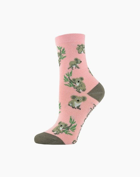 Bamboozld: Kids Koala bamboo Sock - Pink