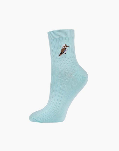Bamboozld: Womens Quarter Crew Kookaburra Bamboo Sock