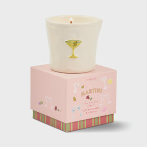 Paddywax: Bistro Martini Embossed Ceramic Candle - Sparkling Bergamot 8oz