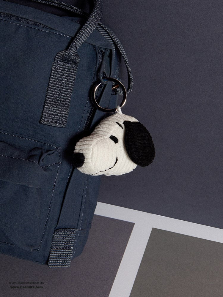 Bon Ton Toys: Snoopy Head Corduroy Cream keychain