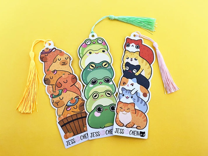 JESSTHECHEN: Cat Stack Bookmark