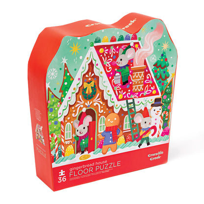 Crocodile Creek: Classic Floor Puzzle 36 pc - Gingerbread House