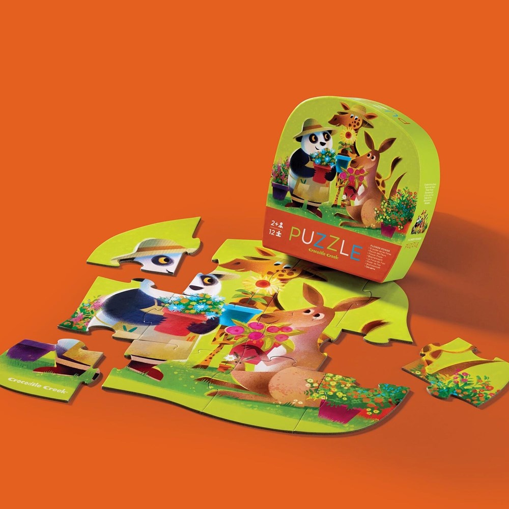 Crocodile Creek: Mini Puzzle 12 pc - Flower Power