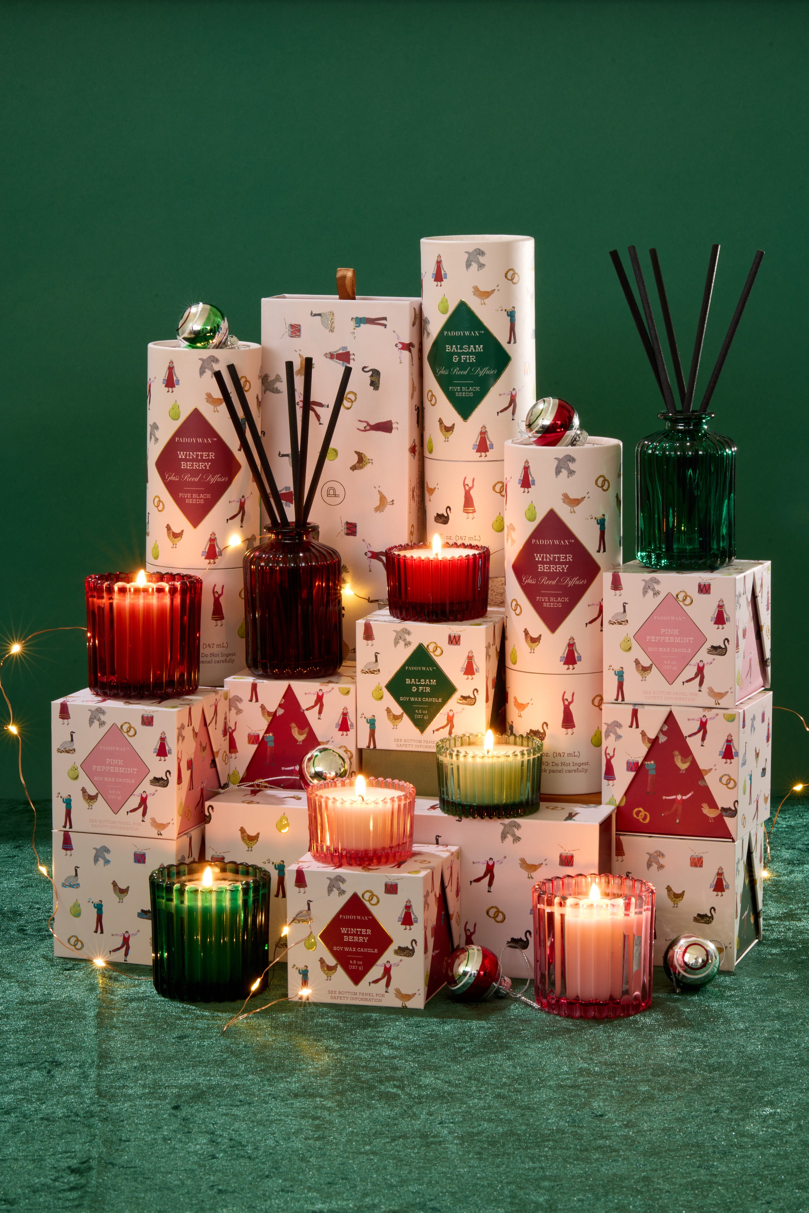Paddywax: Holiday Ribbed Mercury Glass Boxed Gift Set Of 3
