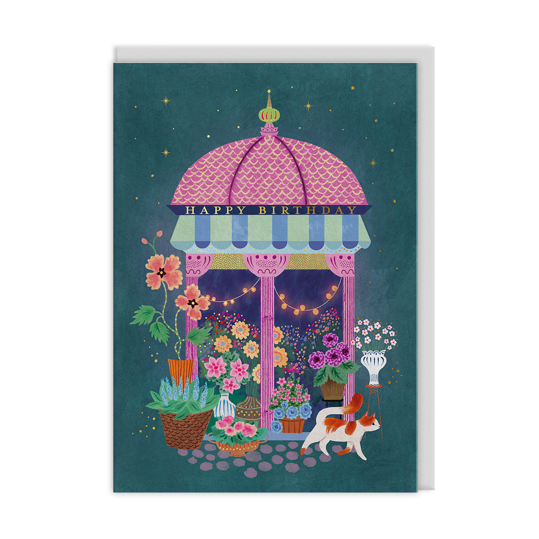 Ohh Deer: Foil Greeting Card - Flower Market