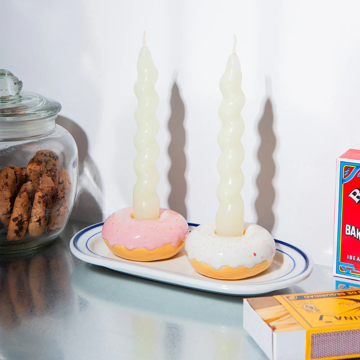 Doiy: Fast Food Candle Holder Donut Pink