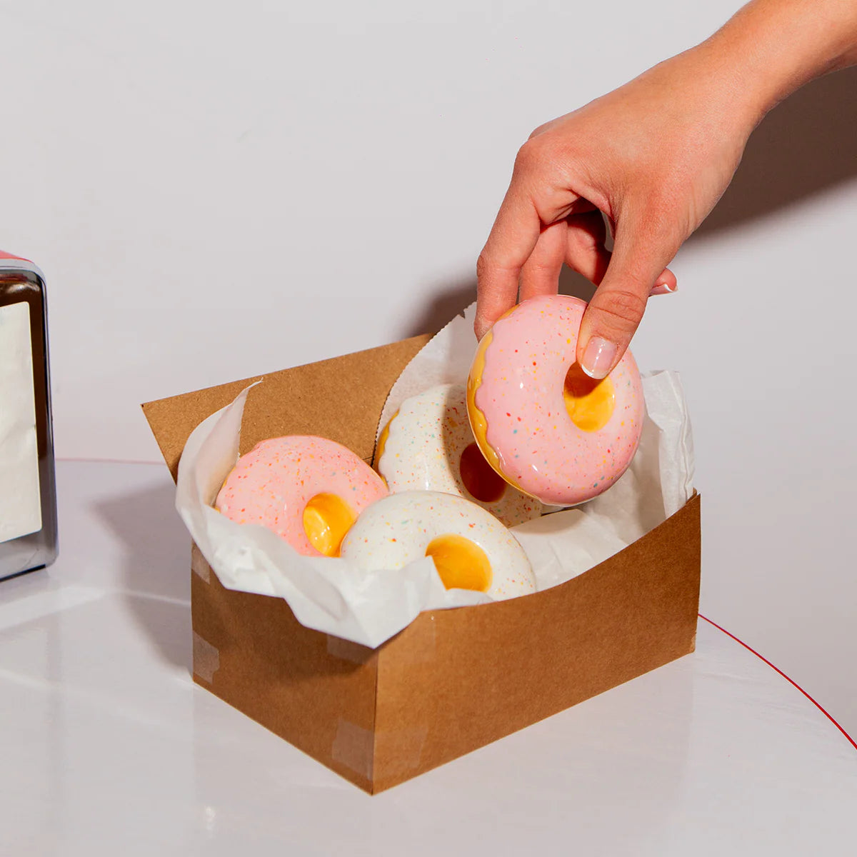 Doiy: Fast Food Candle Holder Donut Pink
