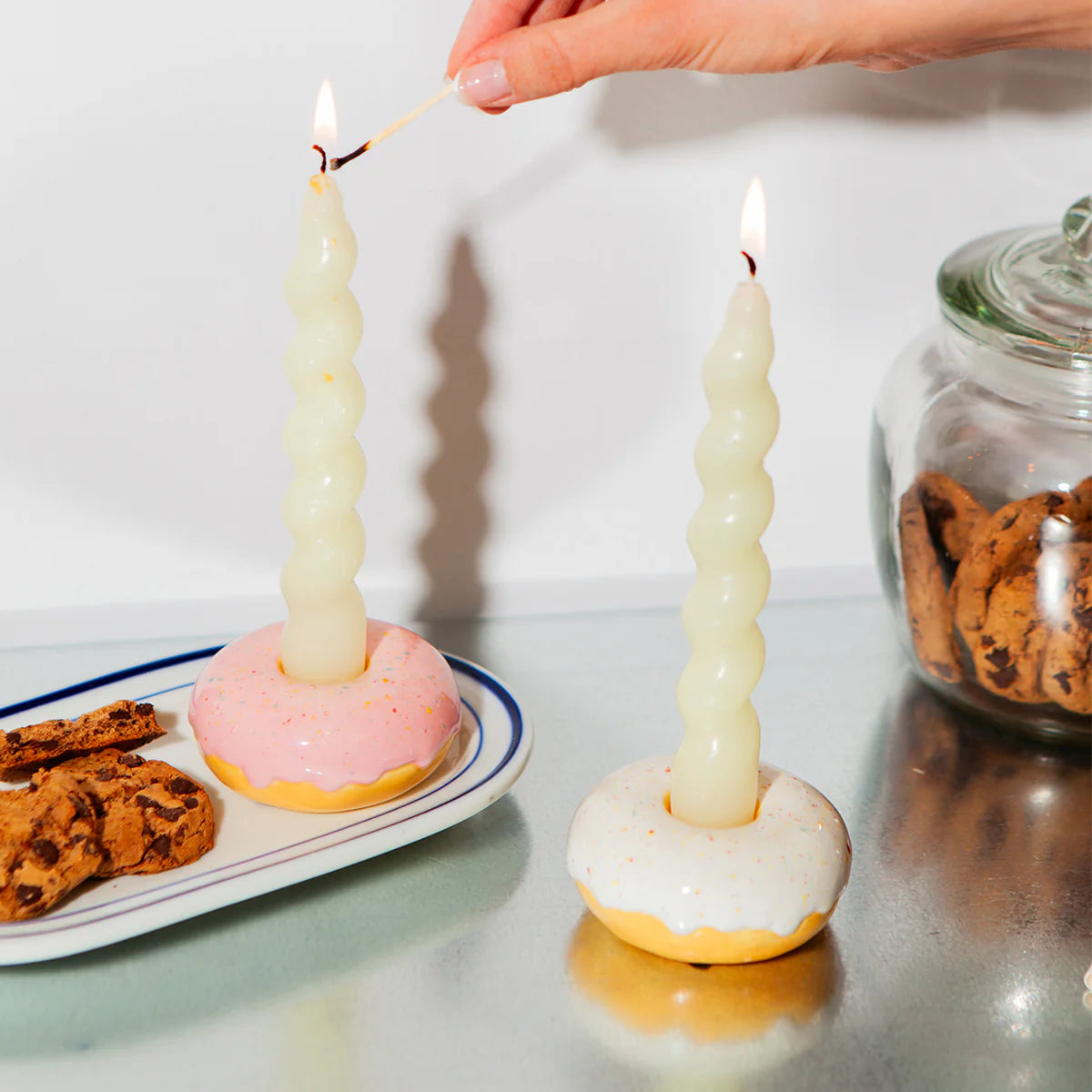 Doiy: Fast Food Candle Holder Donut White