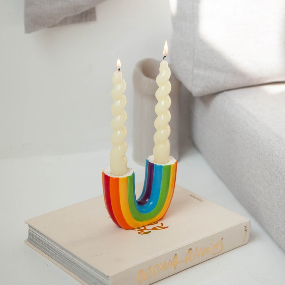 Doiy: Rainbow Candle Holder