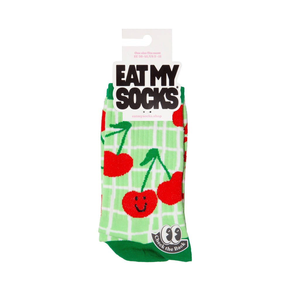 Eat My Socks: Crew Socks - Cherry